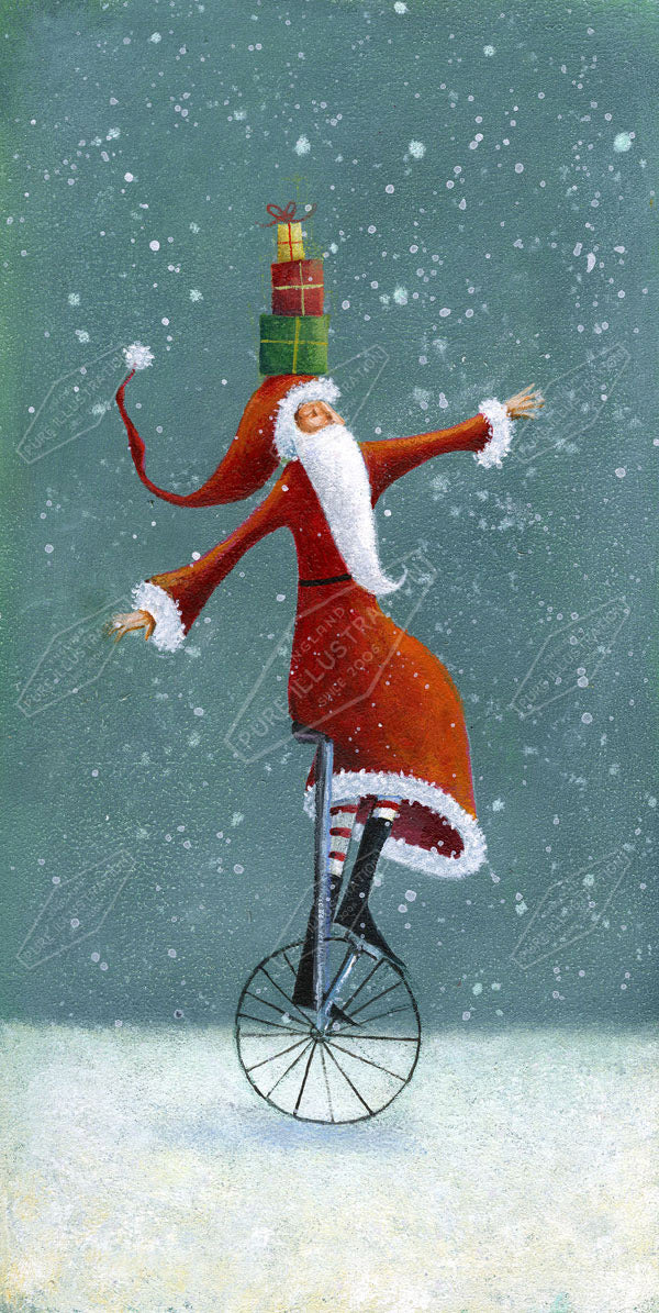 00011072JPA- Jan Pashley is represented by Pure Art Licensing Agency - Christmas Greeting Card Design