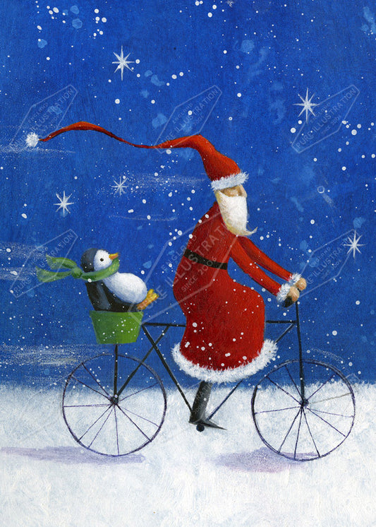 00011074JPAa- Jan Pashley is represented by Pure Art Licensing Agency - Christmas Greeting Card Design