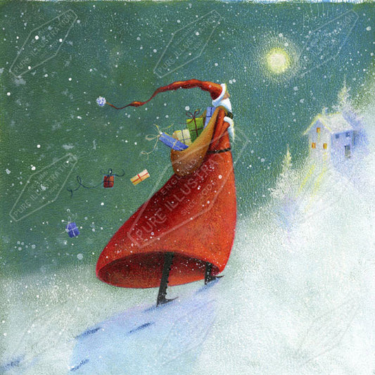 00011078JPA- Jan Pashley is represented by Pure Art Licensing Agency - Christmas Greeting Card Design