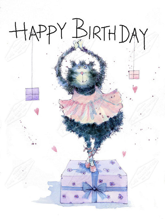 00011100JPA- Jan Pashley is represented by Pure Art Licensing Agency - Birthday Greeting Card Design