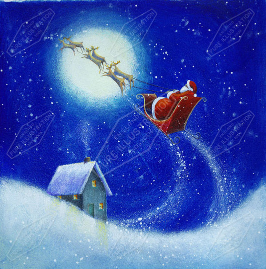 00011113JPA- Jan Pashley is represented by Pure Art Licensing Agency - Christmas Greeting Card Design