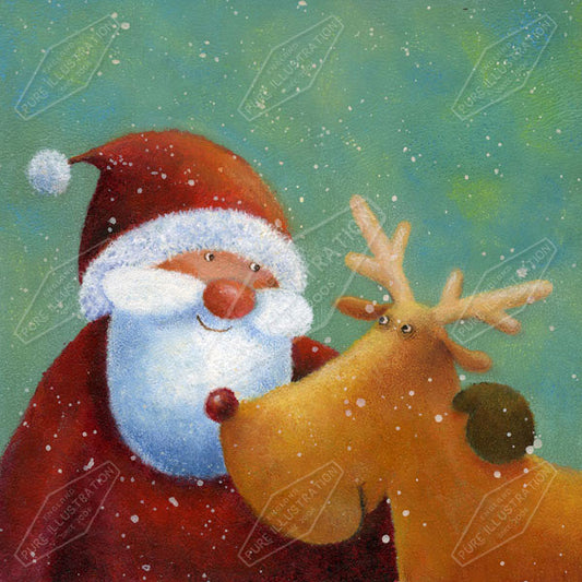 00011118JPA- Jan Pashley is represented by Pure Art Licensing Agency - Christmas Greeting Card Design