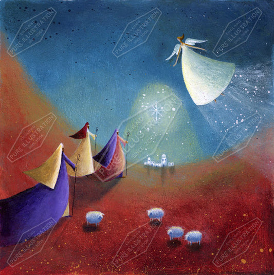 00011124JPA- Jan Pashley is represented by Pure Art Licensing Agency - Christmas Greeting Card Design