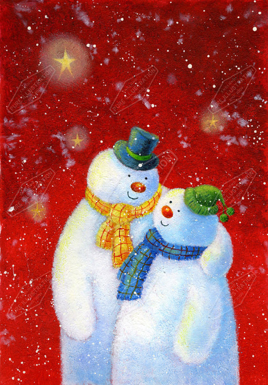 00011127JPA- Jan Pashley is represented by Pure Art Licensing Agency - Christmas Greeting Card Design