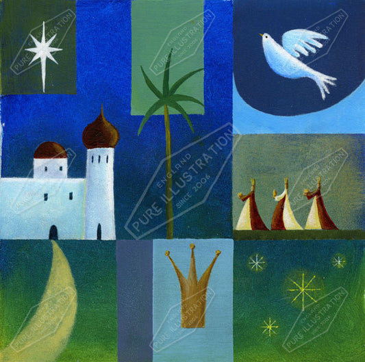 00011129JPA- Jan Pashley is represented by Pure Art Licensing Agency - Christmas Greeting Card Design