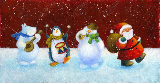 00011132JPA- Jan Pashley is represented by Pure Art Licensing Agency - Christmas Greeting Card Design
