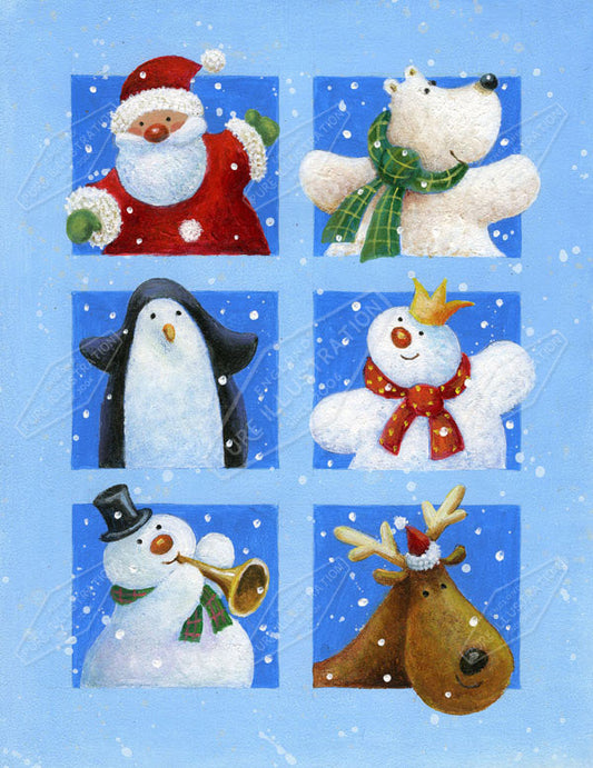00011136JPA- Jan Pashley is represented by Pure Art Licensing Agency - Christmas Greeting Card Design