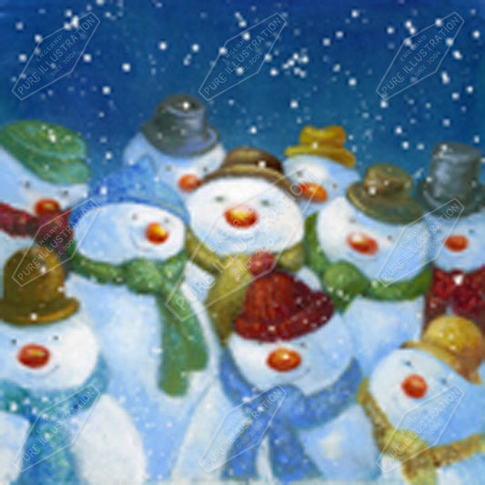 00011882JPA- Jan Pashley is represented by Pure Art Licensing Agency - Christmas Greeting Card Design