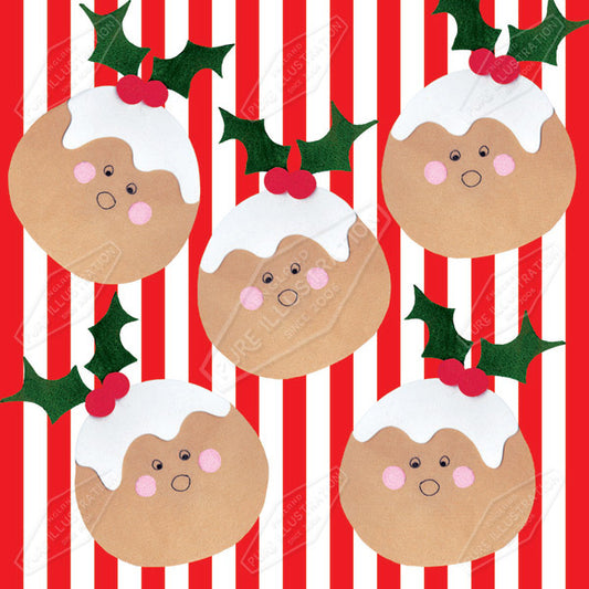 00014411SSN- Sian Summerhayes is represented by Pure Art Licensing Agency - Christmas Pattern Design