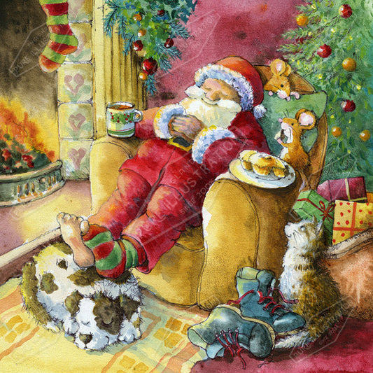 00014615JPA- Jan Pashley is represented by Pure Art Licensing Agency - Christmas Greeting Card Design