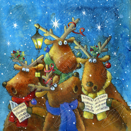 00014616JPA- Jan Pashley is represented by Pure Art Licensing Agency - Christmas Greeting Card Design