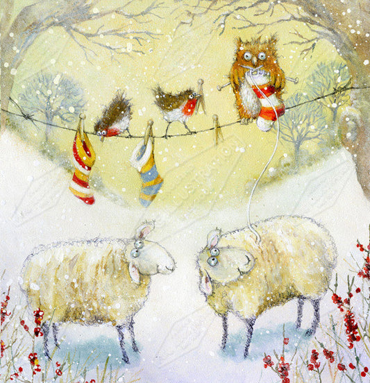 00014619JPA- Jan Pashley is represented by Pure Art Licensing Agency - Christmas Greeting Card Design