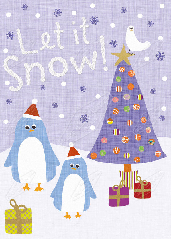 00014752SSN- Sian Summerhayes is represented by Pure Art Licensing Agency - Christmas Greeting Card Design