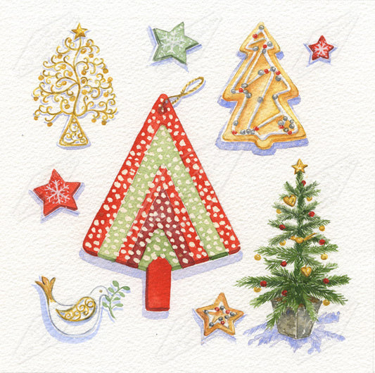00014873AVI- Alison Vickery is represented by Pure Art Licensing Agency - Christmas Greeting Card Design
