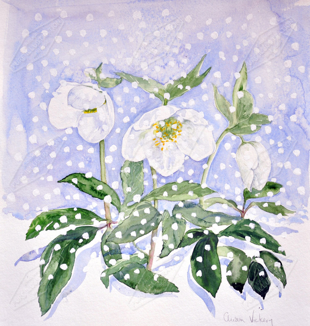 00014876AVI- Alison Vickery is represented by Pure Art Licensing Agency - Christmas Greeting Card Design