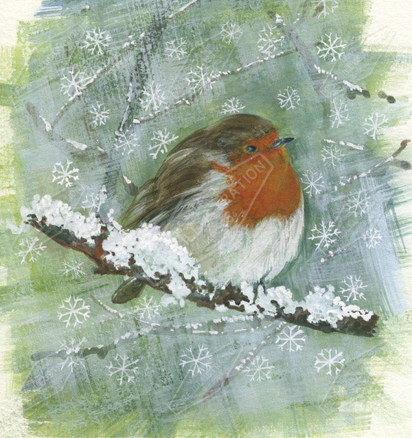 00014879AVI- Alison Vickery is represented by Pure Art Licensing Agency - Christmas Greeting Card Design