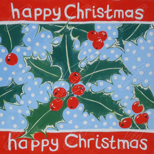00014880AVI- Alison Vickery is represented by Pure Art Licensing Agency - Christmas Greeting Card Design