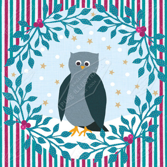 00015049SSN- Sian Summerhayes is represented by Pure Art Licensing Agency - Christmas Greeting Card Design
