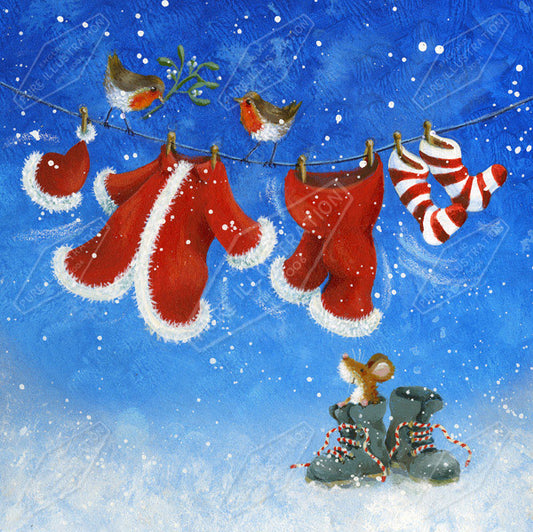 00015167JPA- Jan Pashley is represented by Pure Art Licensing Agency - Christmas Greeting Card Design