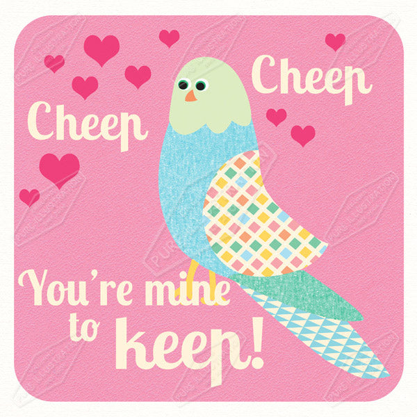 00015365SSN- Sian Summerhayes is represented by Pure Art Licensing Agency - Valentine's Greeting Card Design