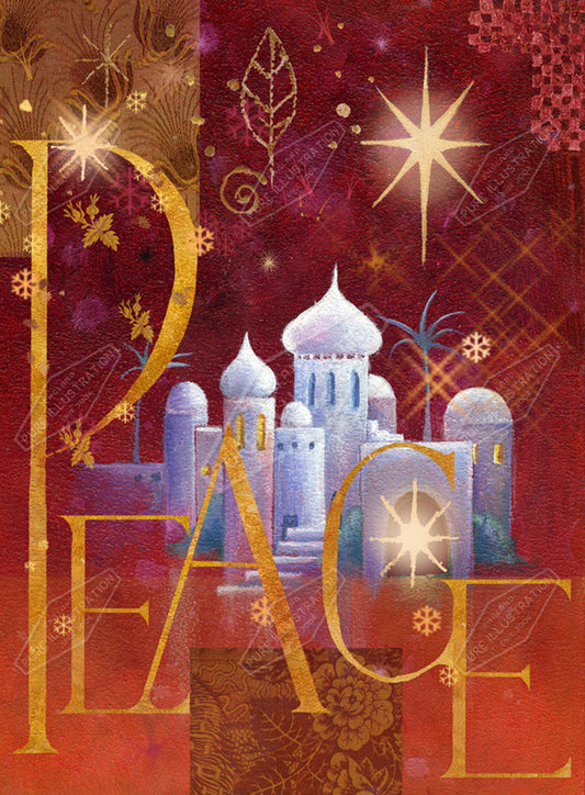 00015518JPA- Jan Pashley is represented by Pure Art Licensing Agency - Christmas Greeting Card Design