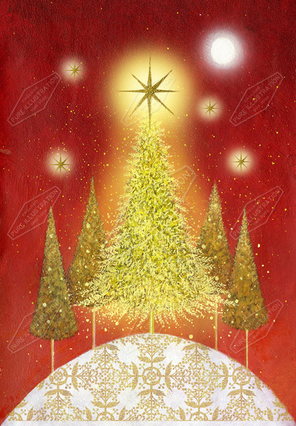00015942JPA- Jan Pashley is represented by Pure Art Licensing Agency - Christmas Greeting Card Design