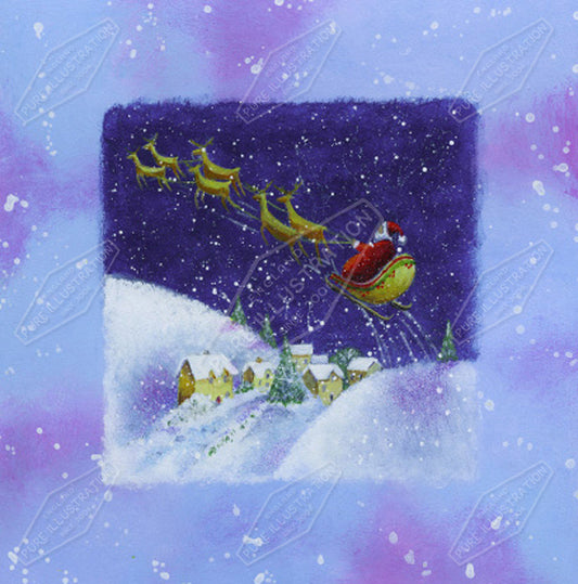 00015973JPA- Jan Pashley is represented by Pure Art Licensing Agency - Christmas Greeting Card Design