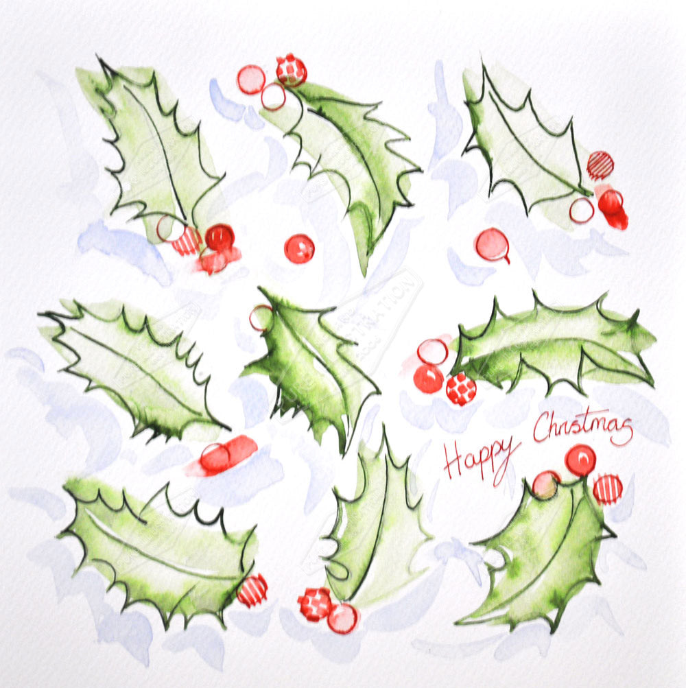 00016833AVI- Alison Vickery is represented by Pure Art Licensing Agency - Christmas Greeting Card Design