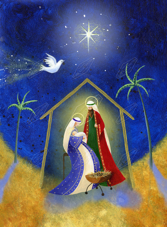00019114JPA- Jan Pashley is represented by Pure Art Licensing Agency - Christmas Greeting Card Design