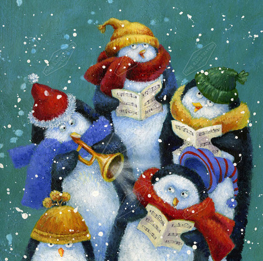 00019487JPA- Jan Pashley is represented by Pure Art Licensing Agency - Christmas Greeting Card Design