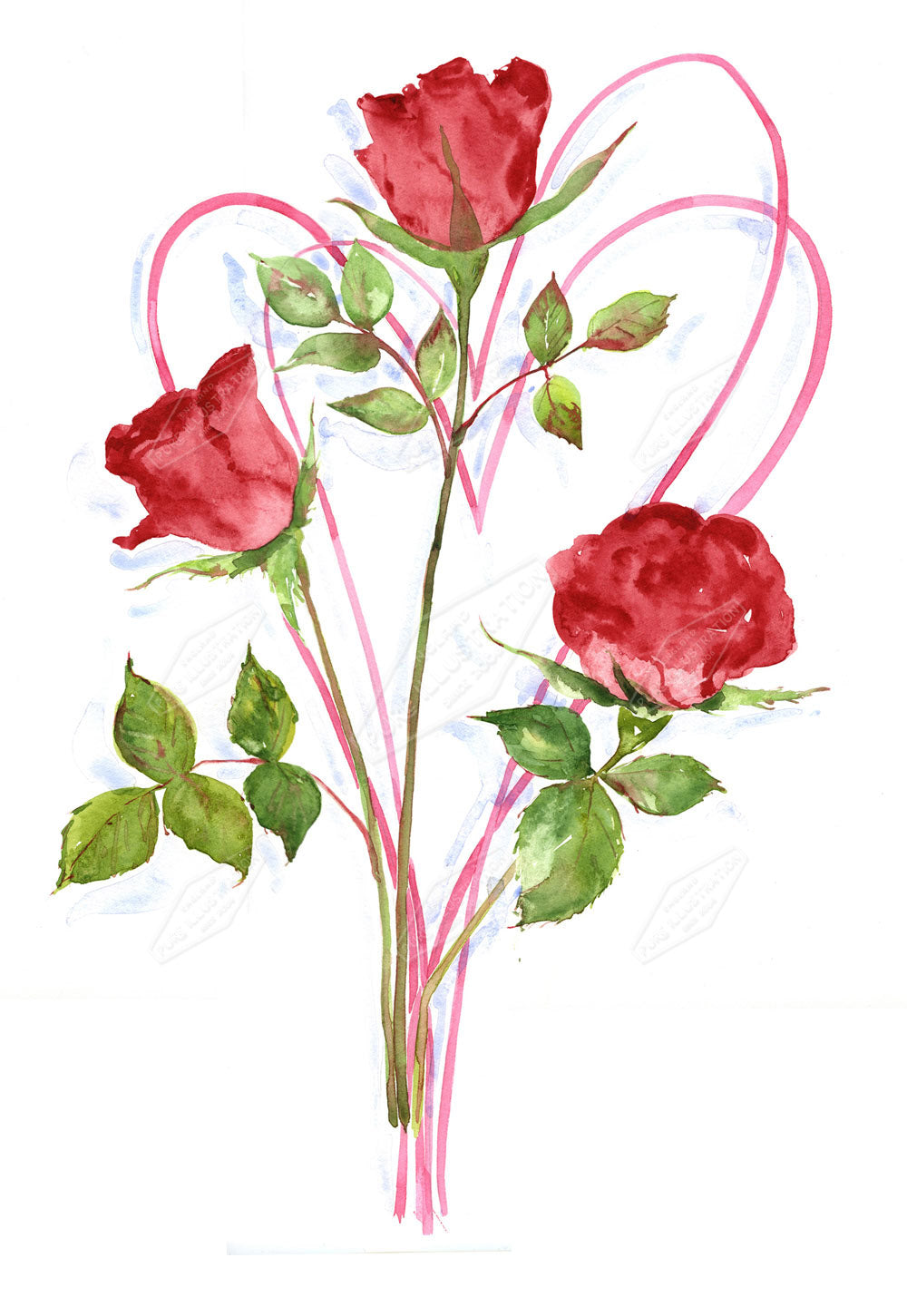 00019537AVI- Alison Vickery is represented by Pure Art Licensing Agency - Valentine's Greeting Card Design