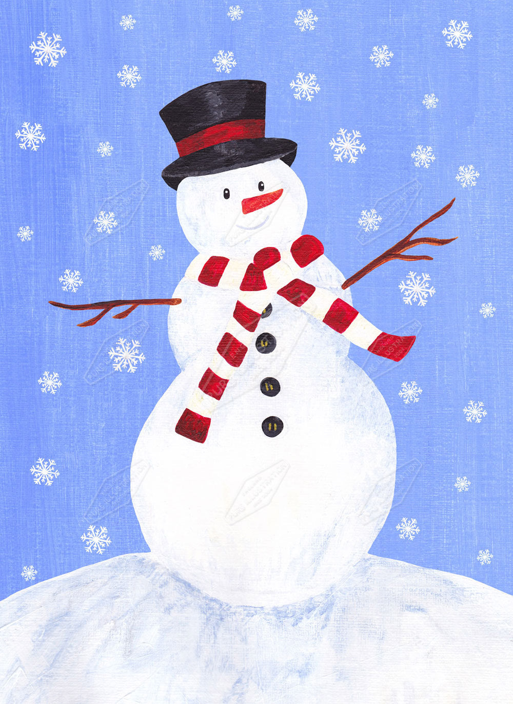 00019776SSN- Sian Summerhayes is represented by Pure Art Licensing Agency - Christmas Greeting Card Design