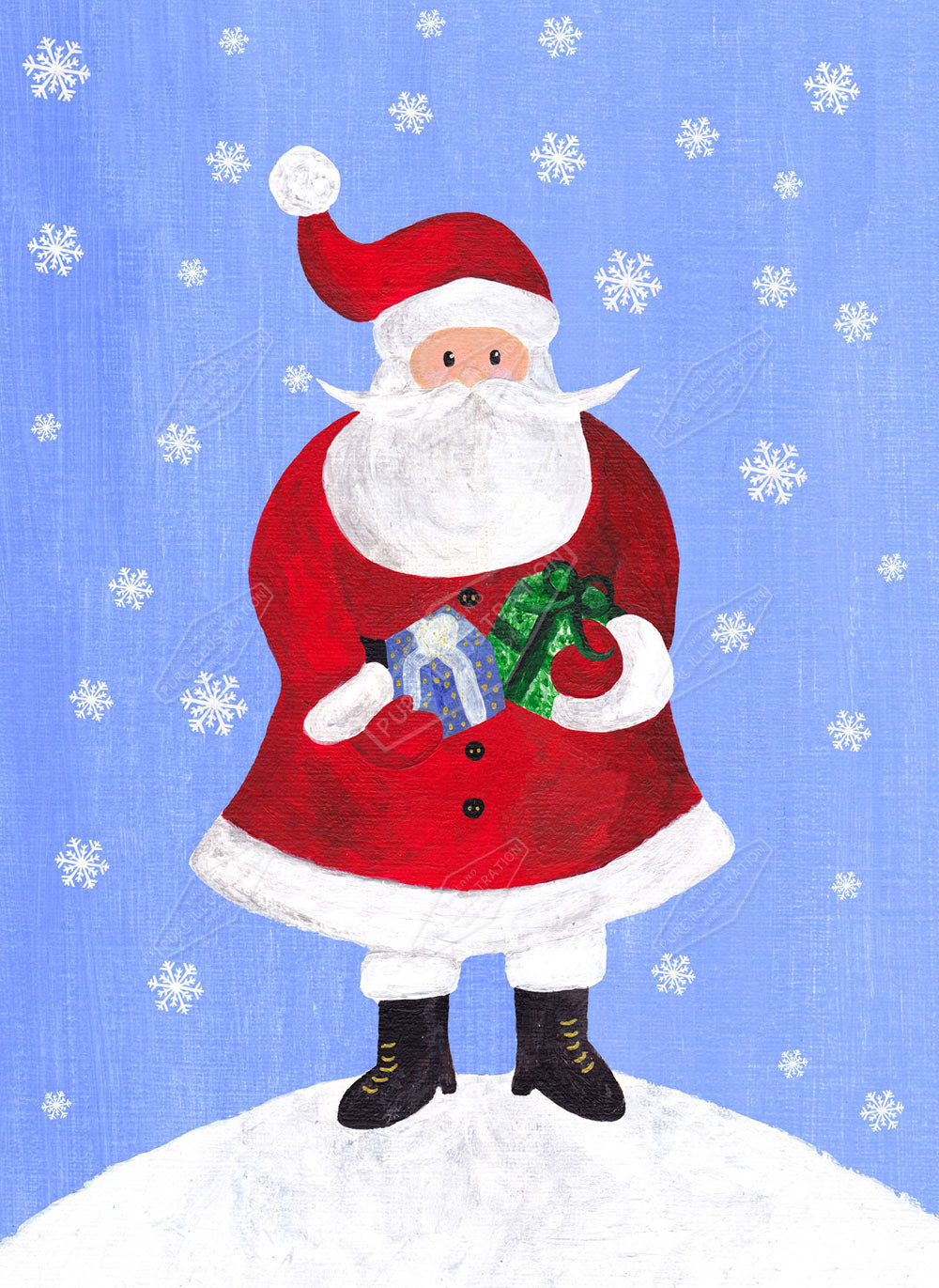 00019777SSN- Sian Summerhayes is represented by Pure Art Licensing Agency - Christmas Greeting Card Design