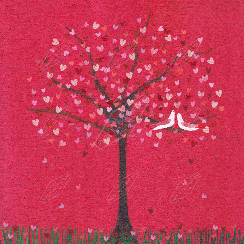00019798SSN- Sian Summerhayes is represented by Pure Art Licensing Agency - Valentine's Greeting Card Design