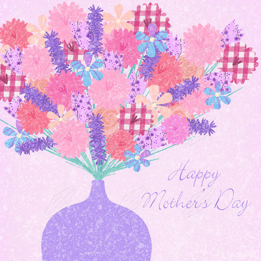 00020315SSN- Sian Summerhayes is represented by Pure Art Licensing Agency - Mother's Day Greeting Card Design