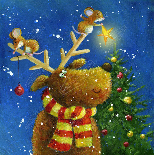 00020518JPA- Jan Pashley is represented by Pure Art Licensing Agency - Christmas Greeting Card Design