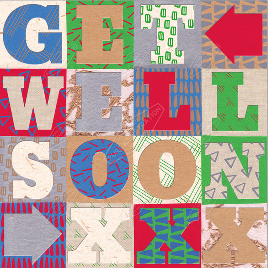 00020891SSN- Sian Summerhayes is represented by Pure Art Licensing Agency - Get Well Pattern Design