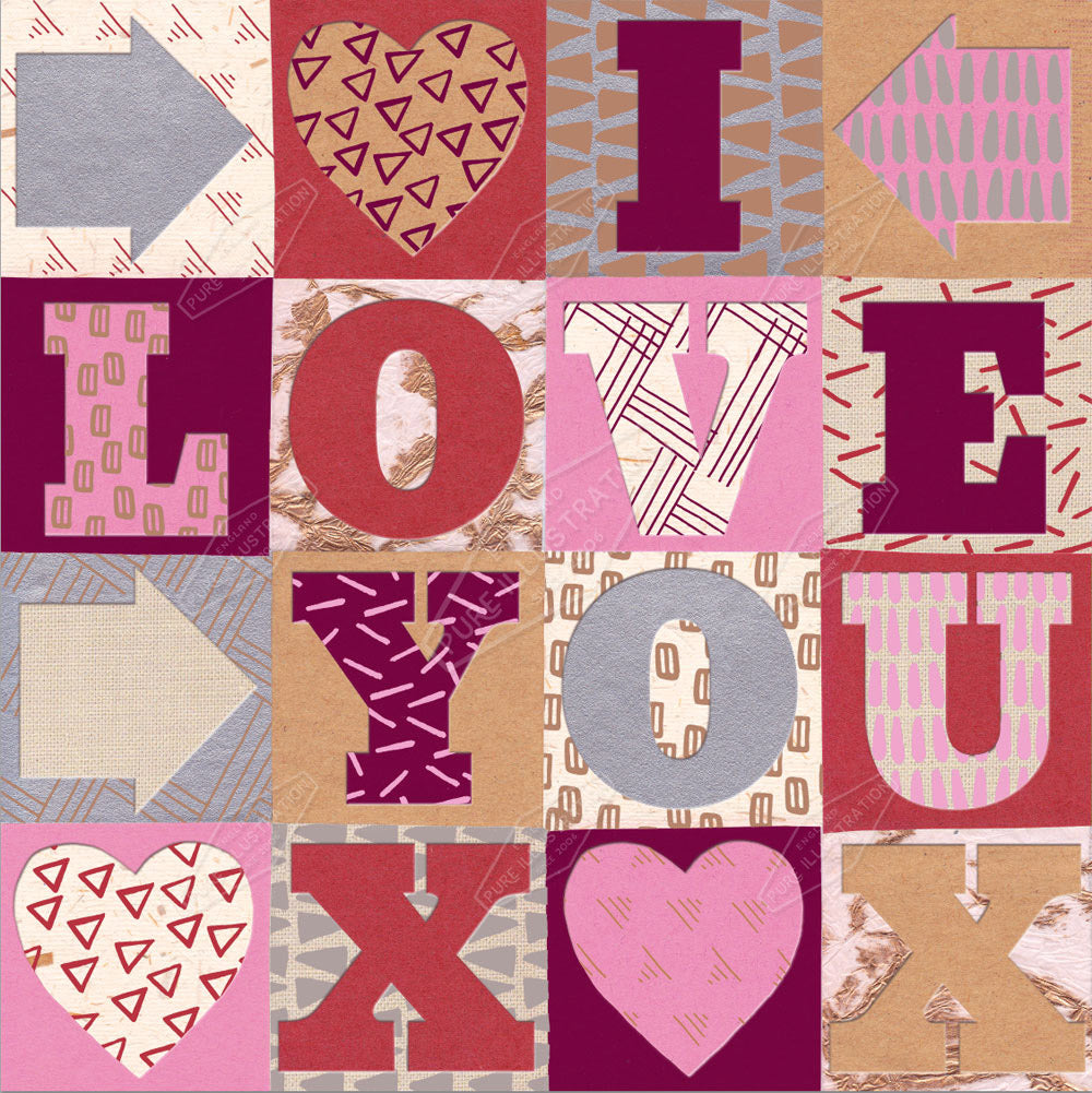 00020893SSN- Sian Summerhayes is represented by Pure Art Licensing Agency - Valentine's Pattern Design
