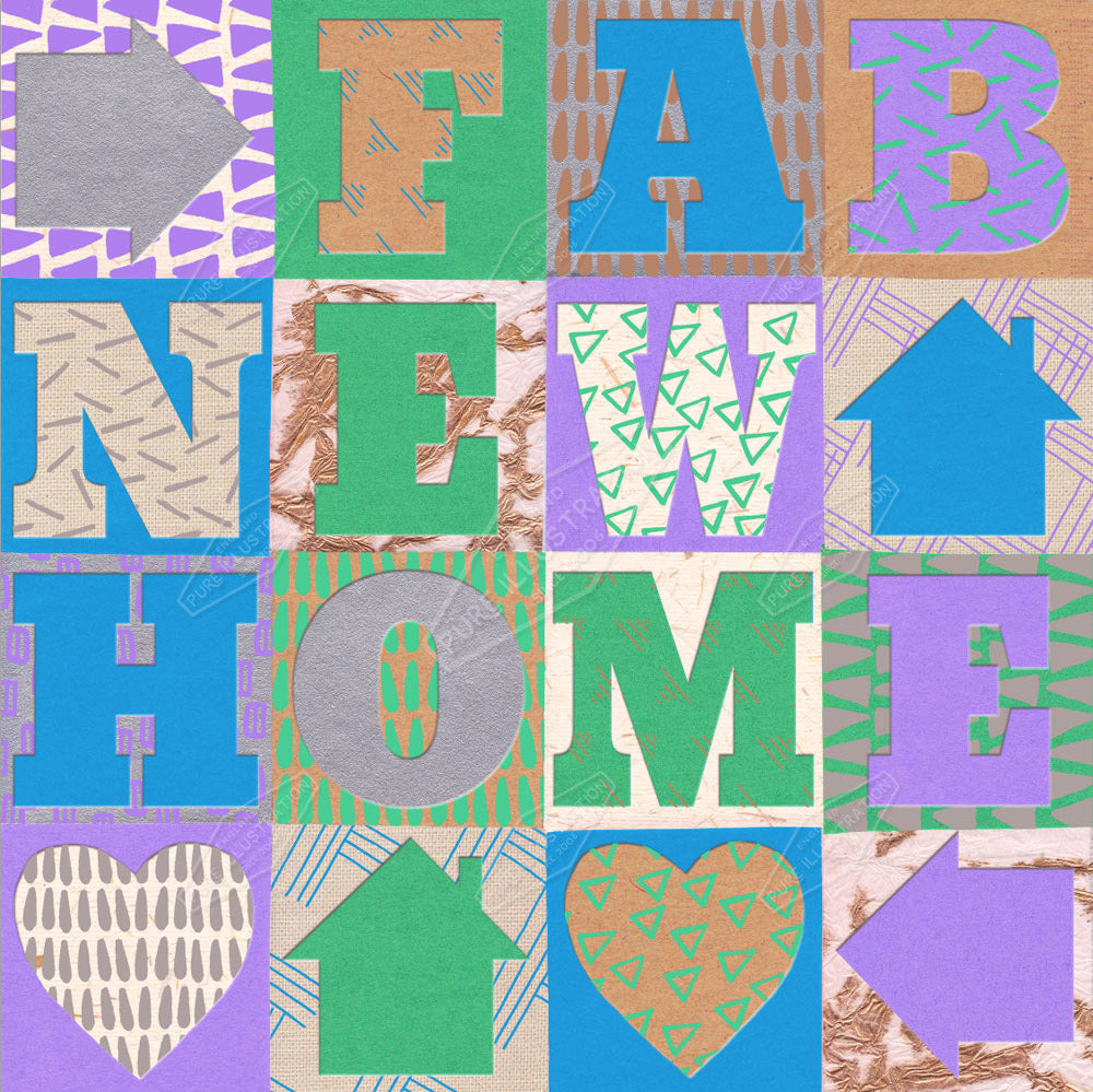 00020894SSN- Sian Summerhayes is represented by Pure Art Licensing Agency - New Home Pattern Design