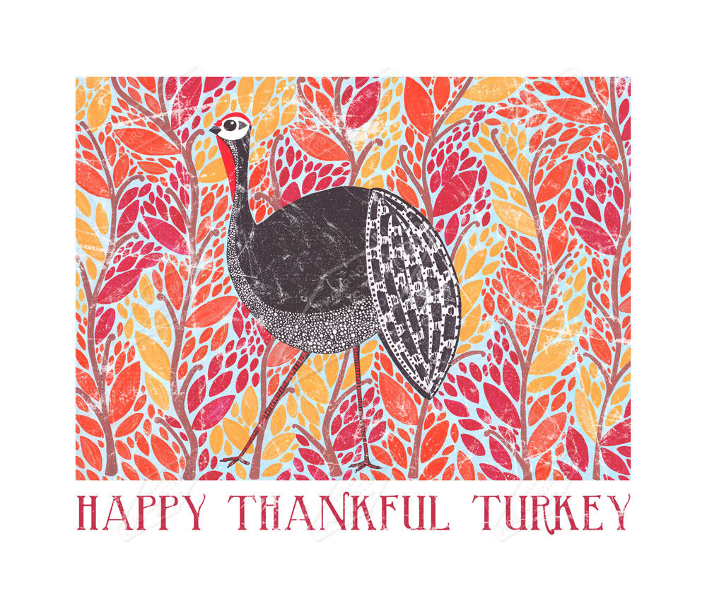 00021799SSN- Sian Summerhayes is represented by Pure Art Licensing Agency - Thanksgiving Greeting Card Design