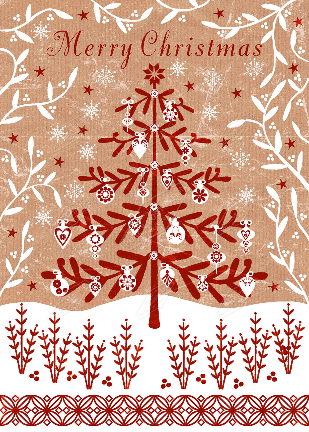 00021883SSN- Sian Summerhayes is represented by Pure Art Licensing Agency - Christmas Greeting Card Design