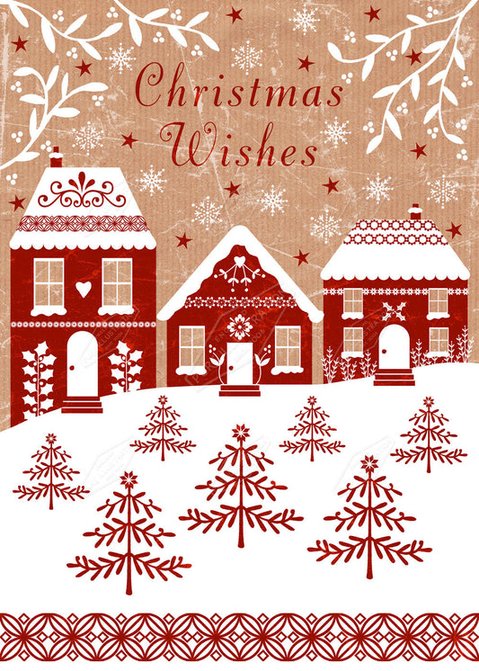 00021885SSN- Sian Summerhayes is represented by Pure Art Licensing Agency - Christmas Greeting Card Design