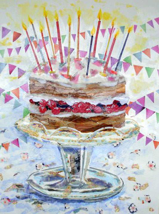 00022030AVI- Alison Vickery is represented by Pure Art Licensing Agency - Birthday Greeting Card Design