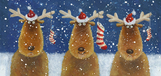 00022159JPA- Jan Pashley is represented by Pure Art Licensing Agency - Christmas Greeting Card Design
