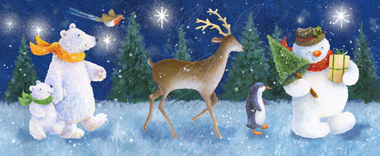 00022164JPA- Jan Pashley is represented by Pure Art Licensing Agency - Christmas Greeting Card Design