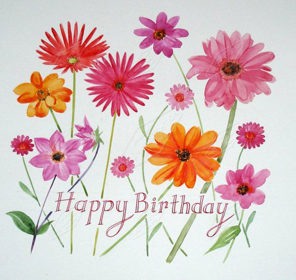 00022228AVI- Alison Vickery is represented by Pure Art Licensing Agency - Birthday Greeting Card Design