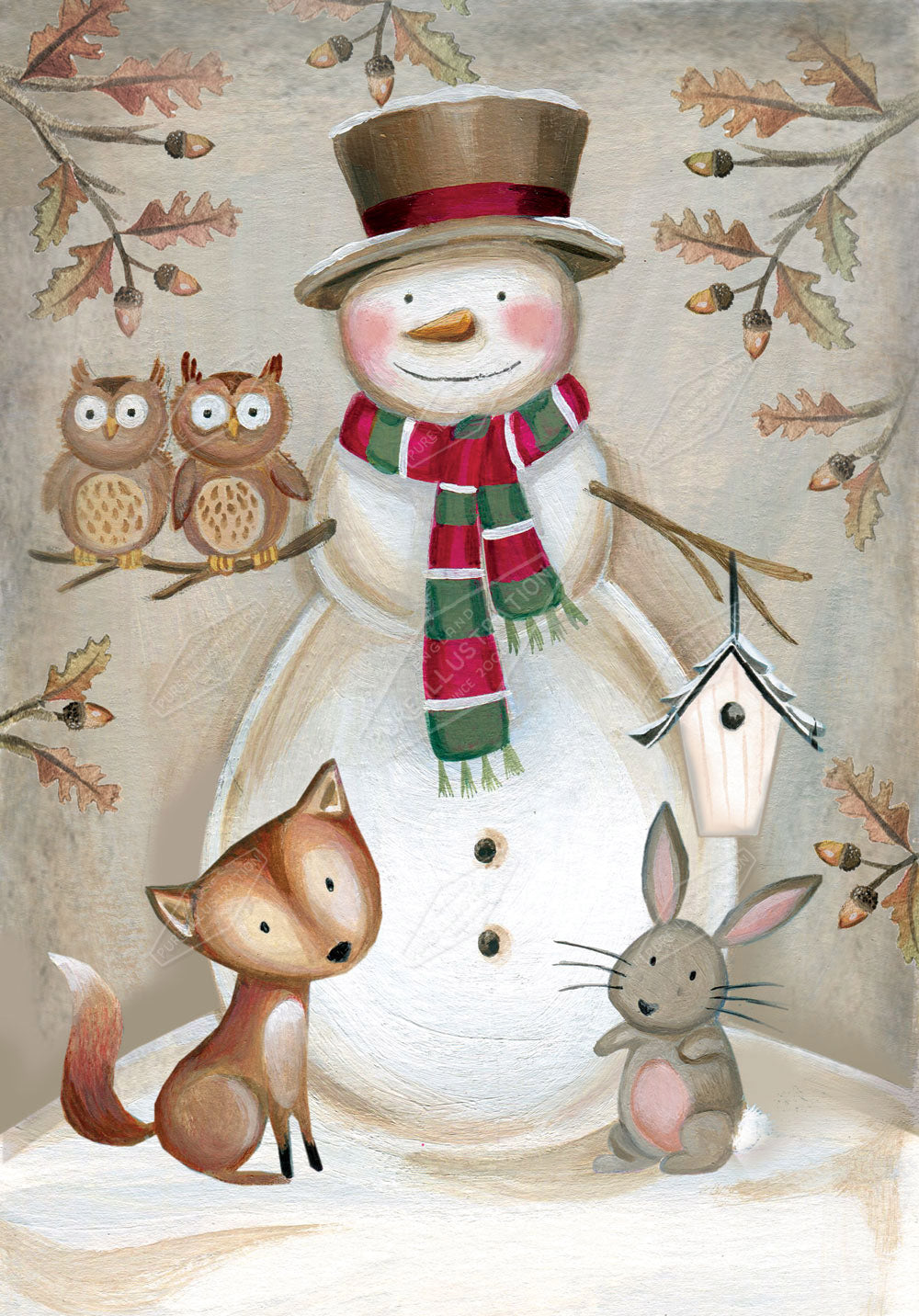 00023022DEV - Deva Evans is represented by Pure Art Licensing Agency - Christmas Greeting Card Design