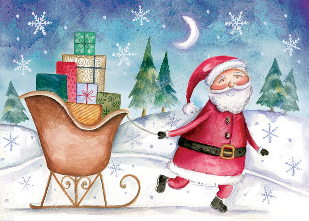 00023023DEV - Deva Evans is represented by Pure Art Licensing Agency - Christmas Greeting Card Design