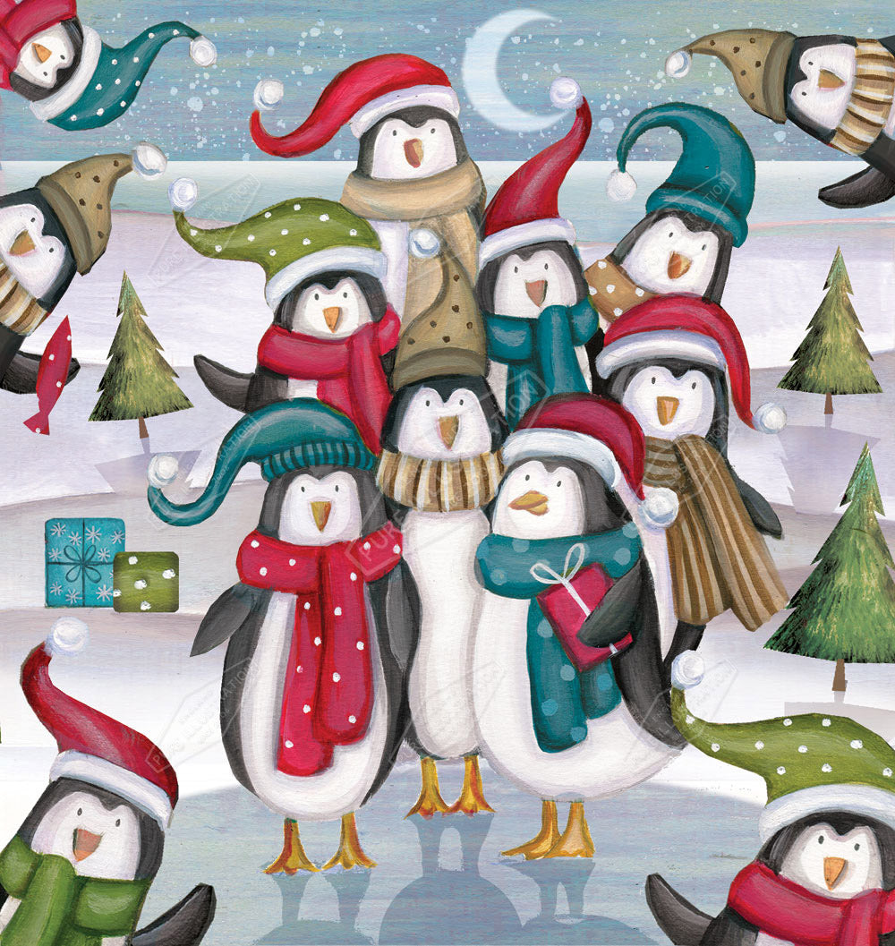 00023127DEV - Deva Evans is represented by Pure Art Licensing Agency - Christmas Greeting Card Design