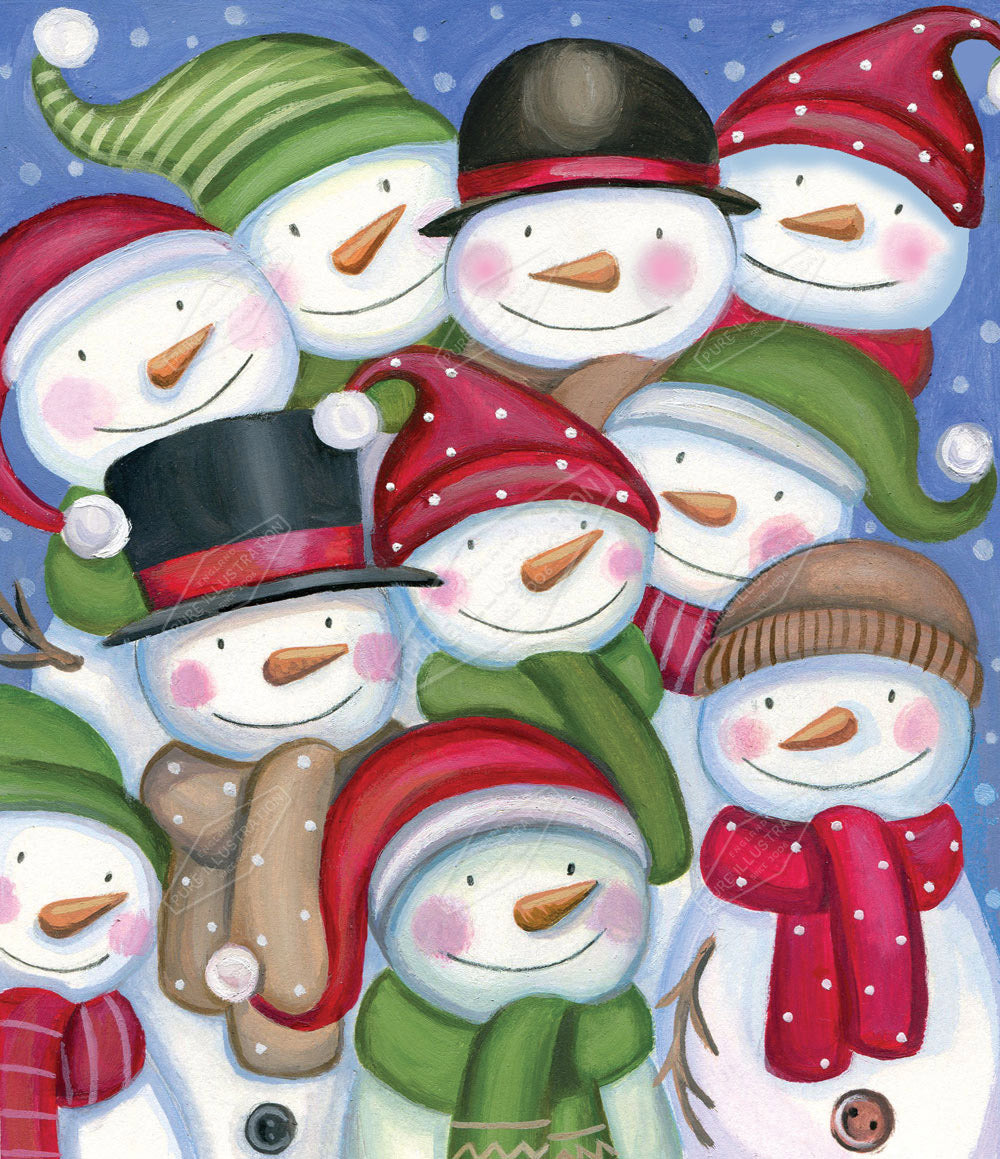 00023129DEV - Deva Evans is represented by Pure Art Licensing Agency - Christmas Greeting Card Design